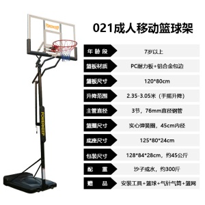 篮球架包装篮球室内成人可升降篮框家用户外框幼儿园移动儿童室外