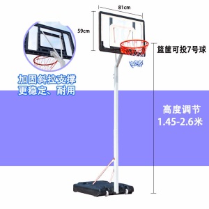儿童篮球架中小学生可升降移动小孩训练投篮架家用户外篮球框b02 儿童升款含