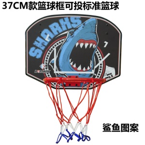 悬挂式儿童篮球框 室内可折叠卡通篮球筐 可挂式篮球架 小孩玩具