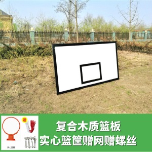 SMC树脂篮板室外钢化玻璃篮球板标准户外家用玻璃钢复合木质篮板