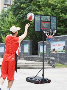 移动篮球架篮板儿童室内篮球框成人升降篮户外可扣青少年蓝球架