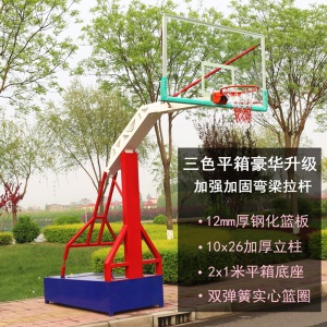 羚克(LINGKE)篮球架户外移动标准成人比赛训练家用学校篮球框钢化篮球板