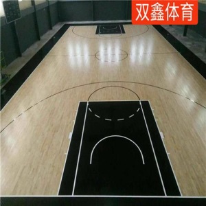 室内体育馆专用篮球场实木运动 企口硬枫木地板 舞台健身房羽毛球