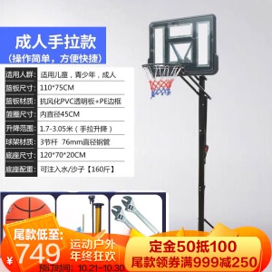 双航篮球架成人标准可升降移动户外训练器材装备家用儿童青少年篮球框