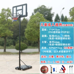 篮球架成人家用学校运动户外幼儿园可升降移动室内青少年儿童训练