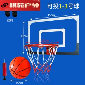 挂壁式篮球框篮球架家用挂式标准蓝球框户外挂壁式室内儿童青少年训练小投篮架