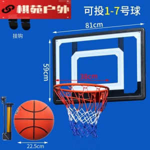挂壁式篮球框篮球架家用挂式标准蓝球框户外挂壁式室内儿童青少年训练小投篮架