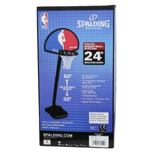 斯伯丁SPALDING儿童篮球架 便携式24英寸NBA篮板球架 5HNBA5