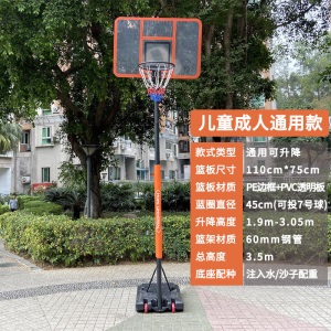 篮球架儿童可升降青少年标准蓝框可移动户外家用篮球架子投篮架筐