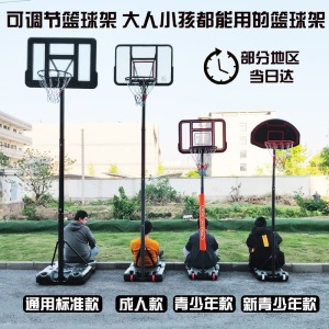 可移动篮球架户外 成人青少年儿童高度可调节升降标准家用篮球框架蓝球架子