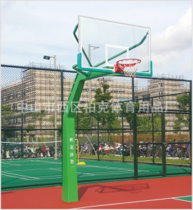 室外篮球架埋地式篮球架透明篮球板 独臂式篮球架户外篮球架批发