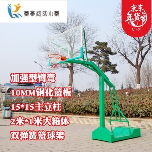 篮球架户外标准学校单位训练比赛可扣篮平箱可移动室外篮球框