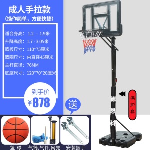 篮球架户外家用成人标准儿童幼儿园室内外可移动升降青少年投蓝筐