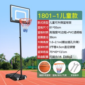 智特优 篮球架 儿童成人室外标准篮球架可移动升降篮球架便携式青少年户外标准家用室内外蓝球架子 儿童学习款