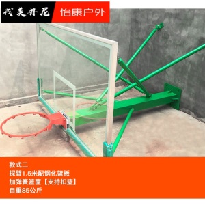 式篮球架标准篮球板钢化玻璃家用室内外篮板挂墙式篮球框户外