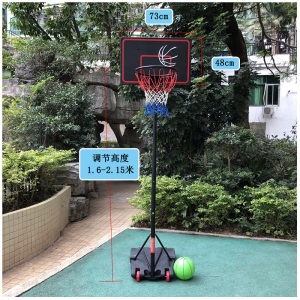 篮球装备幼儿园小学生青少年室内户外篮球架可移动可升降标准篮框