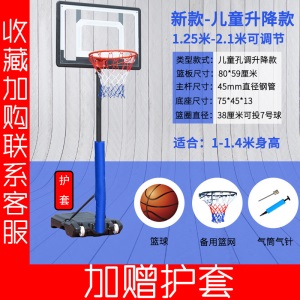 儿童成人青少年篮球架可升降移动小孩篮框训练家用户外幼儿园篮架