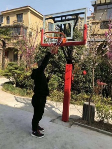 户外家用儿童篮球架 成人可升降篮球架 幼儿园带轮移动升降篮球架