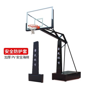 鑫民篮球架标准篮筐户外可升降青少年学校家用室外可移动成人投篮成人移动篮球架可扣篮