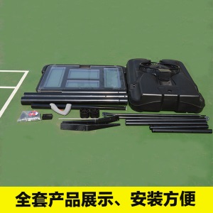 MOREKO 成人室外标准高度篮球架 户外家用可移动可升降幼儿园篮球框 豪华型旗舰版配实心圈加铁网储物套