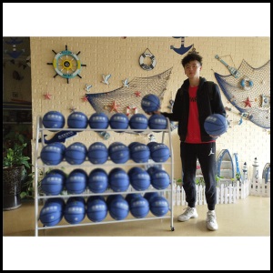 宸芃幼儿园篮球足球收纳架筐装篮球架子儿童移动足球置物架摆放展示架