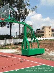 肇庆篮球架移动式批发 钢化透明板篮球架 户外篮球架款式定制