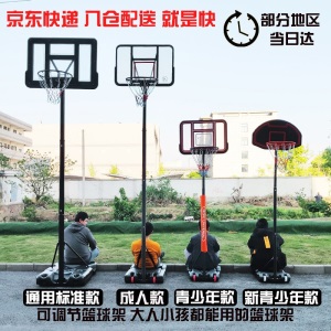 可移动篮球架户外 成人青少年儿童高度可调节升降标准家用篮球框架蓝球架子