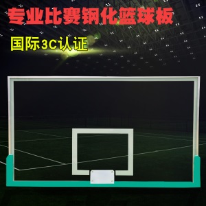 篮球板钢化玻璃标准比赛篮板成人篮筐篮球架板透视性好篮球架篮板篮球框