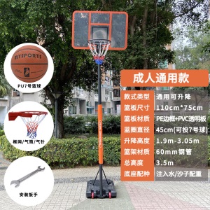移动篮球架篮板儿童室内篮球框成人升降篮户外可扣青少年蓝球架