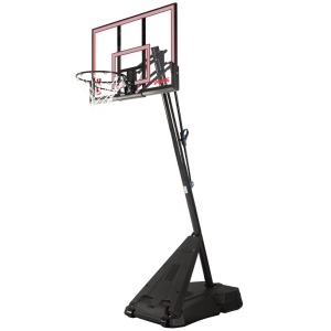 斯伯丁 Spalding 手摇式螺杆调节篮球架便携式60英寸矩形篮板篮球框