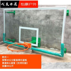 式篮球架标准篮球板钢化玻璃家用室内外篮板挂墙式篮球框户外