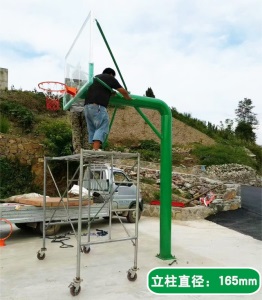 壁挂式篮球架标准篮球板钢化玻璃家用室内外篮板挂墙式篮球框户外