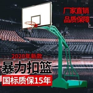 篮球架成人标准户外移动蓝球架家用学校训练篮球架子篮球框绿色大箱篮架
