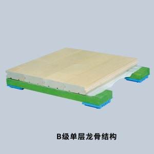 运动木地板室内体育篮球场馆地板羽毛球馆枫桦实木舞台舞蹈室厂家