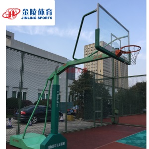 JINLING/金陵篮球架成人移动式单臂篮球架YDJ-2B/11221安全玻璃篮板