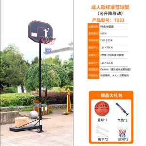 成人可移动篮球架户外儿童训练篮球框投篮架青少年家用室内可升降