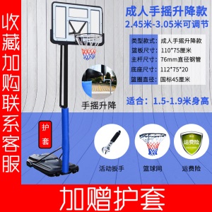 儿童成人青少年篮球架可升降移动小孩篮框训练家用户外幼儿园篮架