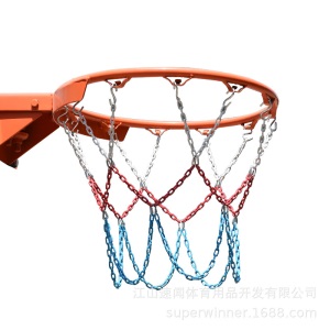 金属篮球网铁链12扣加粗镀锌篮球框网篮筐铁网篮球架网兜篮圈篮网