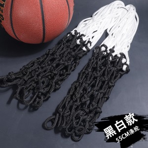 加粗篮网专业篮球网/篮框网标准篮筐网兜篮圈网红白2只装13扣篮网