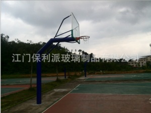 埋地式篮球架 出口美国钢化玻璃篮球板 可扣篮式篮球架