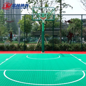 金陵 /JINLING 成人体育器GDJ-1AB 室外地埋式 固定单臂篮球架11232伸臂长2.25米  （不含运费