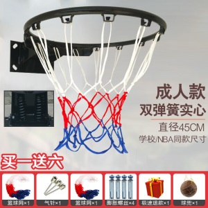 学校球篮青少年壁式运动网兜新款标准球同款篮球架户外墙面灌篮
