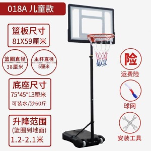 户外男孩幼儿可板型便携式篮筐移动大人篮球架投儿童玩具篮球升降