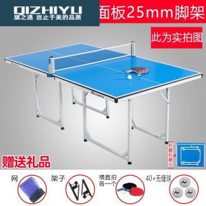 乒乓球桌家用可折叠室内室外乒乓球台户外小乒乓球案子儿童迷你小型简易中号SN7528