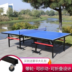 室外乒乓球桌防雨防晒户外标准家用可折叠乒乓球台案子