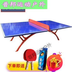 折叠式乒乓球台室外室外乒乓球桌室内标准家用户外儿童兵乓球台网架带网防水防晒通用兵浜球桌台