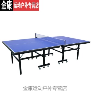 乒乓球桌板 室内乒乓球桌家用可折叠式移动乒乓球台标准型训练兵乓球案子MSY 12mm厚台面*30mm桌脚
