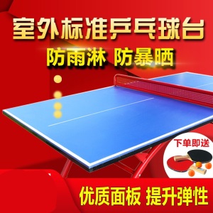 乒乓球桌室外 室外乒乓球桌防雨防晒防水SMC材质标准乒乓球台户外家用社区i