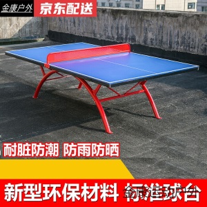 简易乒乓球桌 乒乓球台室外防水防晒户外乒乓球桌标准家用室内可折叠儿童球案子SN9407