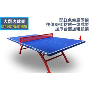 标准室外乒乓球台户外防水防酸雨防晒彩虹乒乓球桌案子抗老化